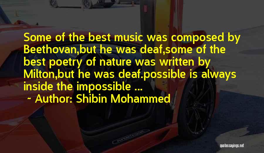 Inspirational Deaf Quotes By Shibin Mohammed