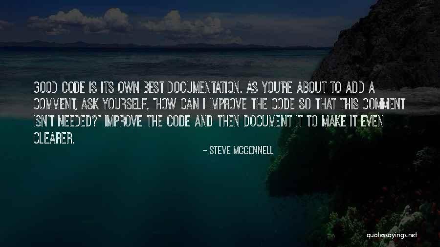 Inspirational Documentation Quotes By Steve McConnell Inspirational Documentation Quotes By Steve McConnell