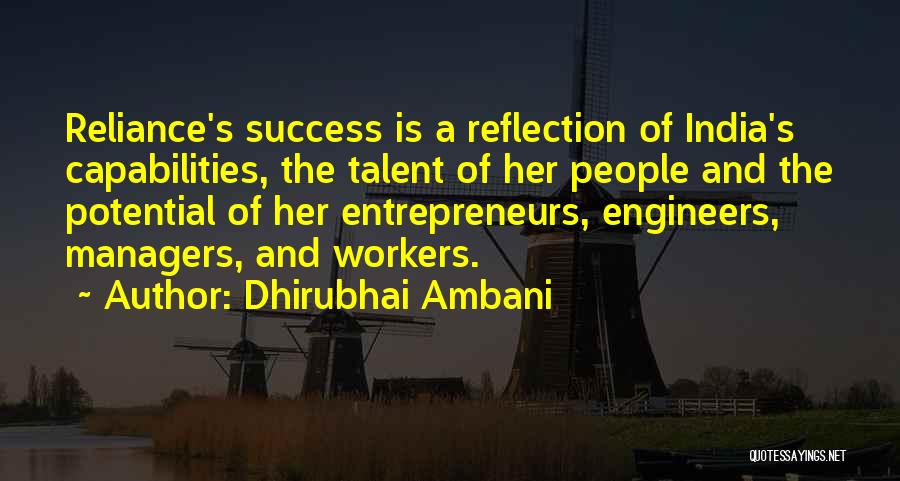 Inspirational Entrepreneurs Quotes By Dhirubhai Ambani