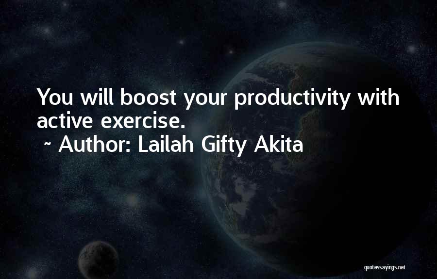 Inspirational Exercise Quotes By Lailah Gifty Akita