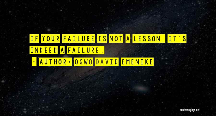 Inspirational Failing Quotes By Ogwo David Emenike