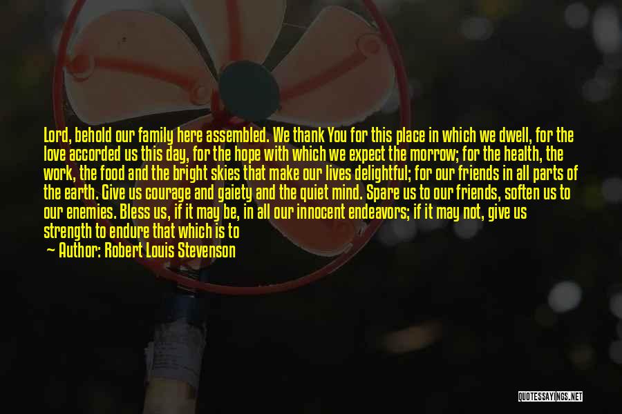 Inspirational Family Thank You Quotes By Robert Louis Stevenson