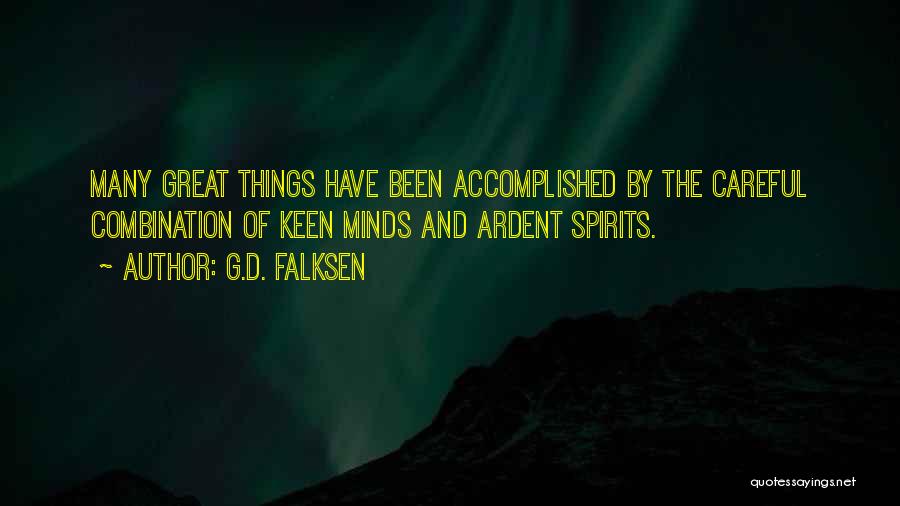 Inspirational Fiction Quotes By G.D. Falksen