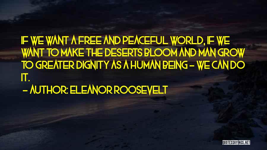 Inspirational Man Quotes By Eleanor Roosevelt