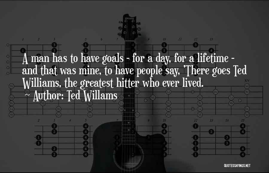 Inspirational Man Quotes By Ted Willams