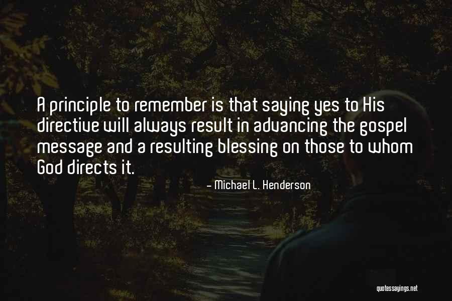 Inspirational Message Quotes By Michael L. Henderson