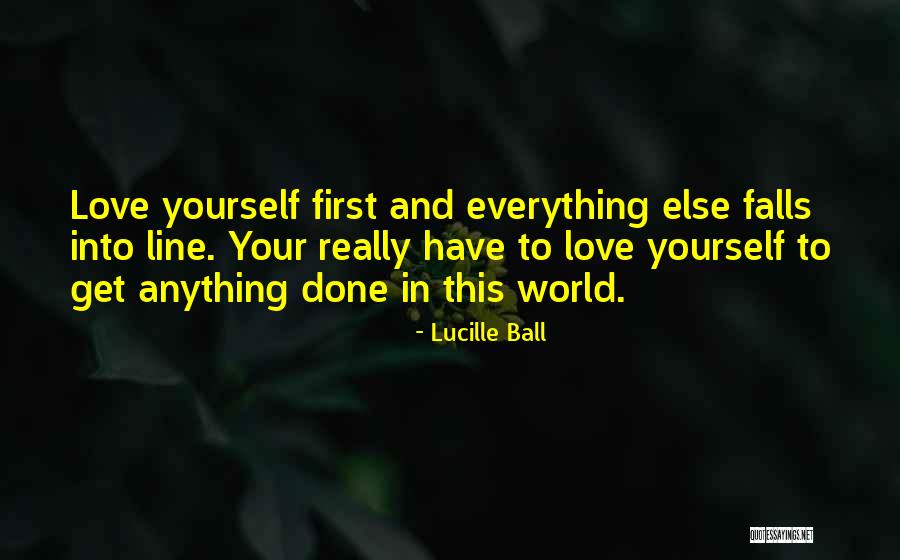 Inspirational One Line Quotes By Lucille Ball