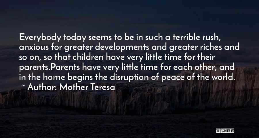 Inspirational Parents Quotes By Mother Teresa