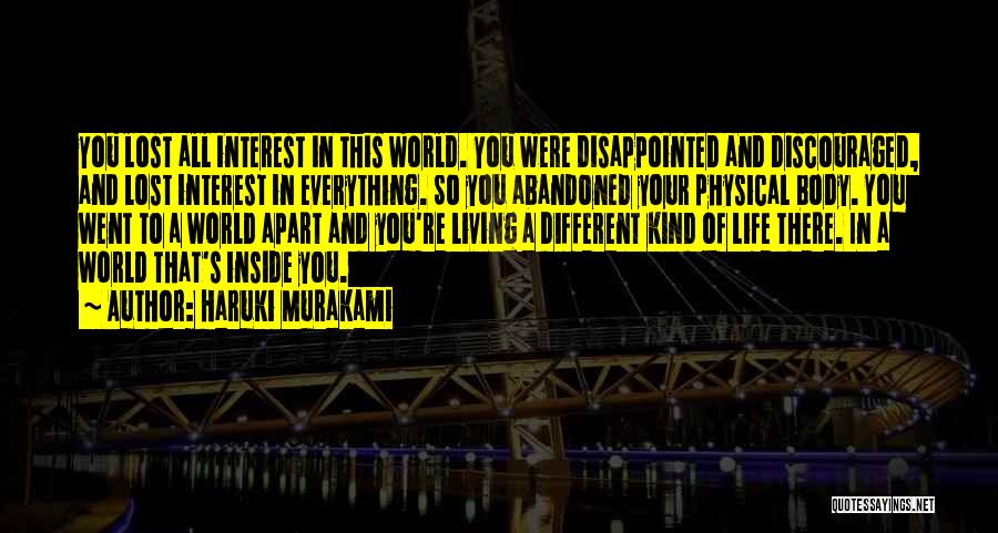 Inspirational Physical Quotes By Haruki Murakami