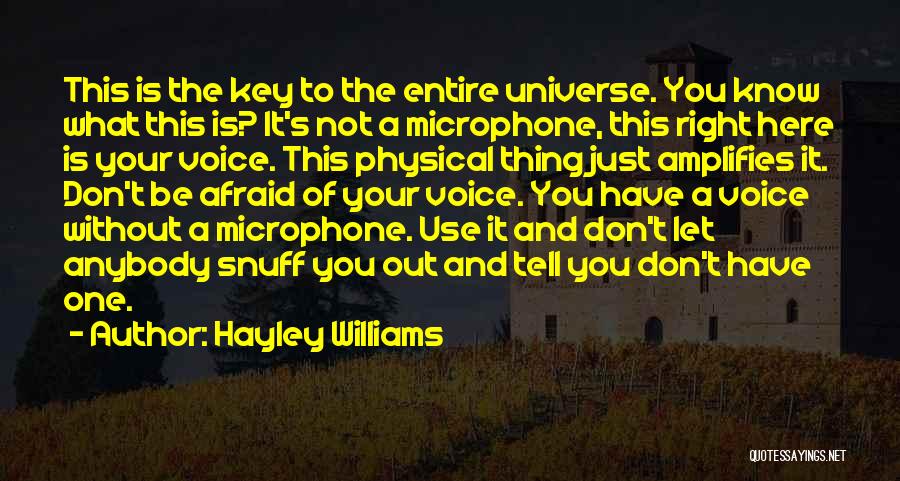 Inspirational Physical Quotes By Hayley Williams