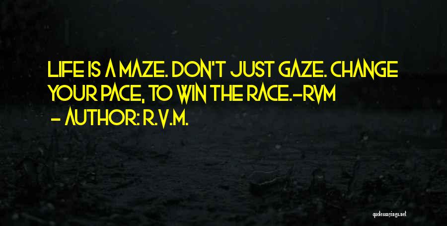 Inspirational Race Quotes By R.v.m.