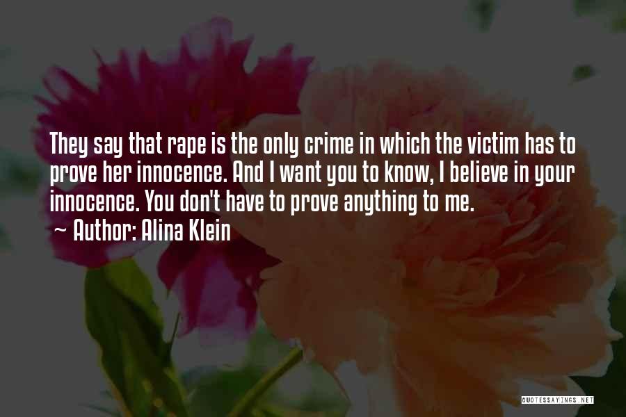 Inspirational Rape Victim Quotes By Alina Klein