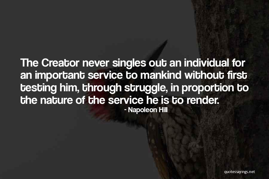 Inspirational Service Quotes By Napoleon Hill