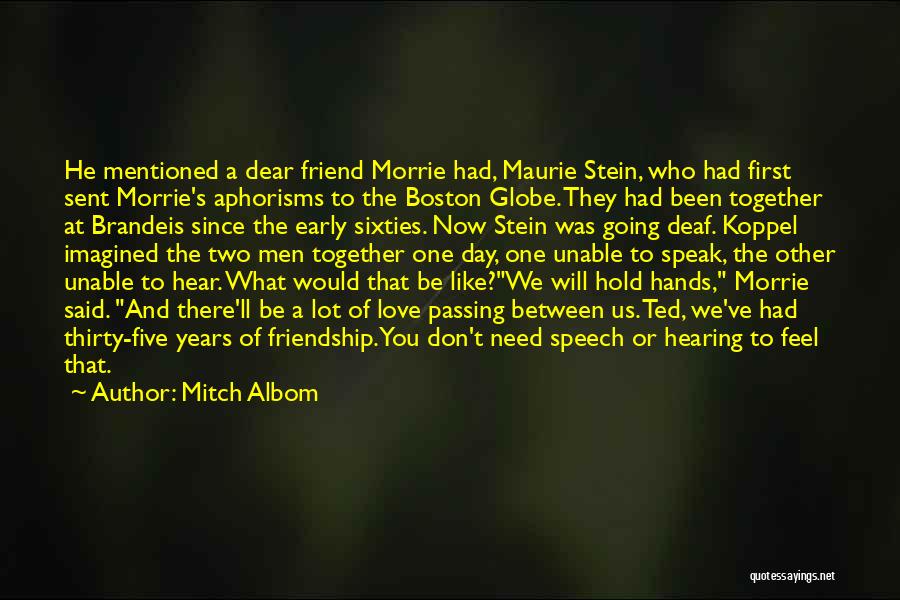 Inspirational Speech Quotes By Mitch Albom