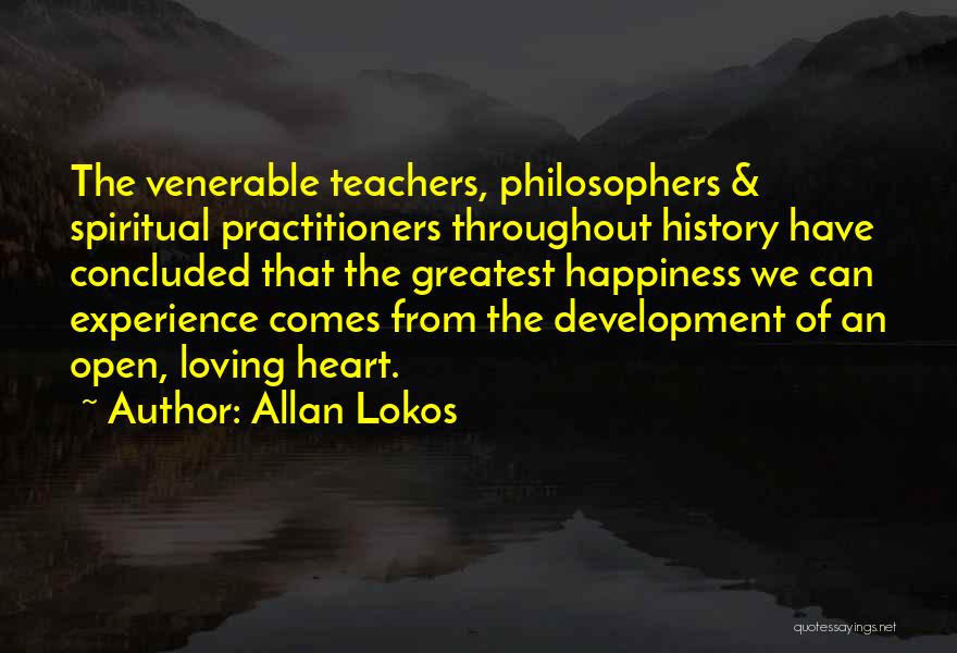 Inspirational Teachers Quotes By Allan Lokos