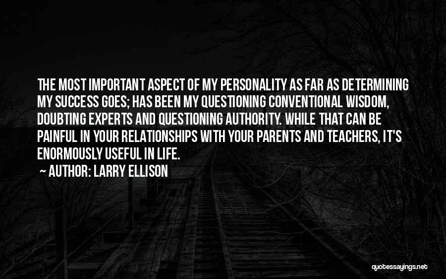 Inspirational Teachers Quotes By Larry Ellison