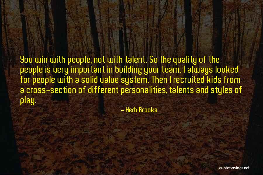 Inspirational Team Building Quotes By Herb Brooks