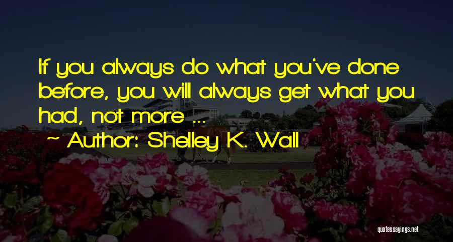 Inspirational Thought Provoking Quotes By Shelley K. Wall