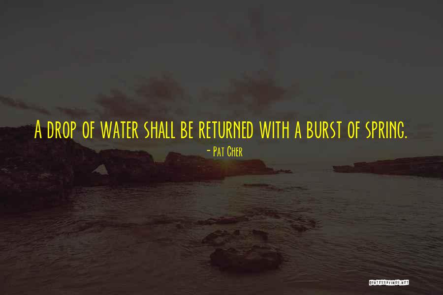 Inspirational Water Quotes By Pat Cher Inspirational Water Quotes By Pat Cher