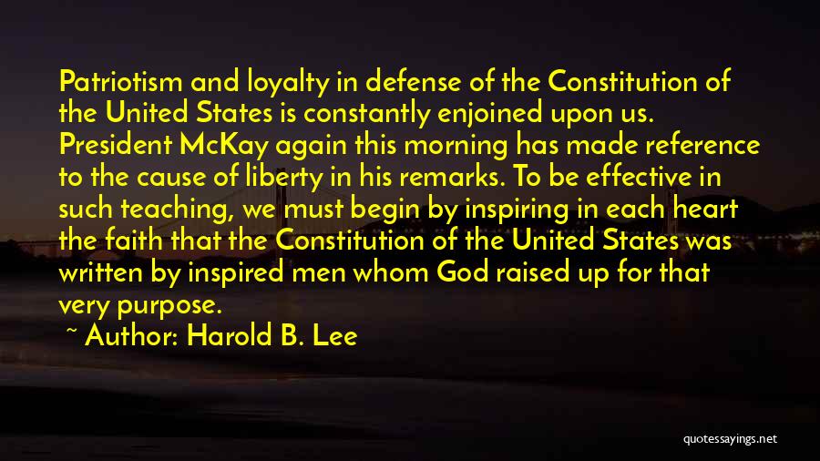 Inspired Morning Quotes By Harold B. Lee