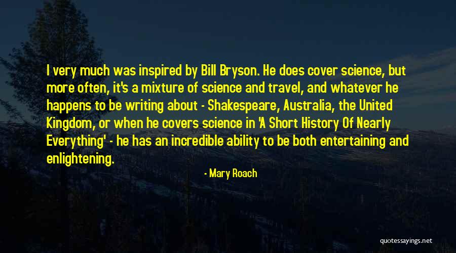 Inspired Short Quotes By Mary Roach Inspired Short Quotes By Mary Roach