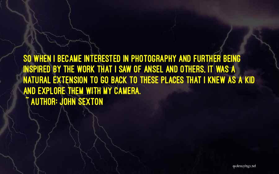 Inspired To Work Quotes By John Sexton