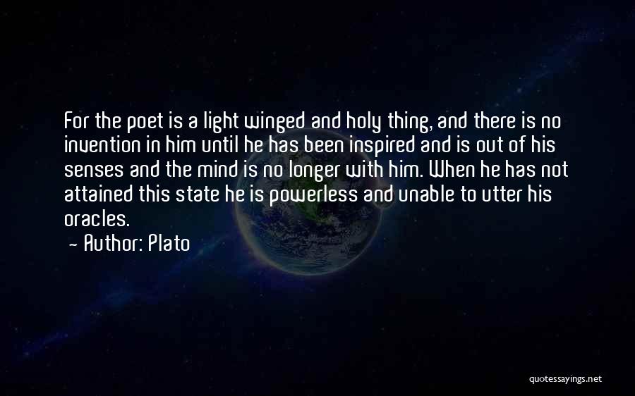 Inspired With Him Quotes By Plato