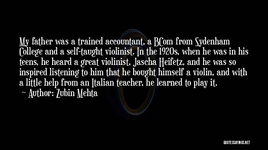 Inspired With Him Quotes By Zubin Mehta