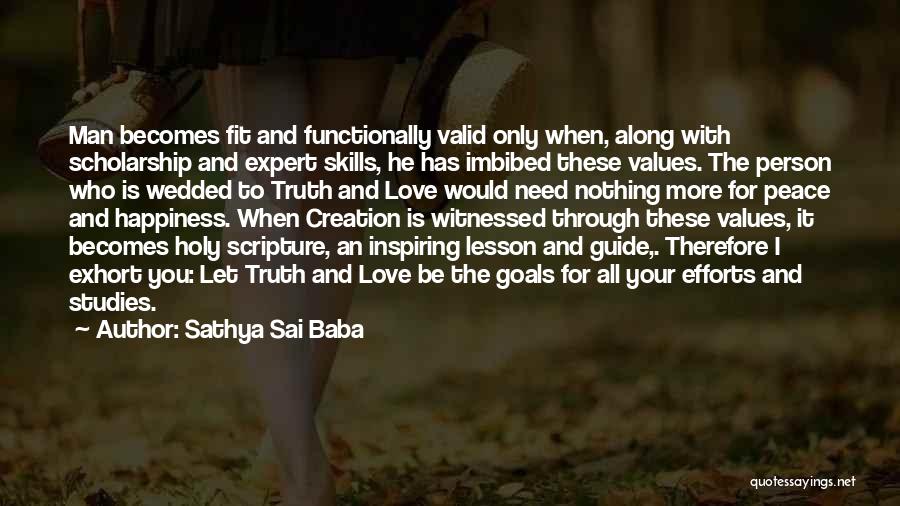 Inspiring Man Quotes By Sathya Sai Baba
