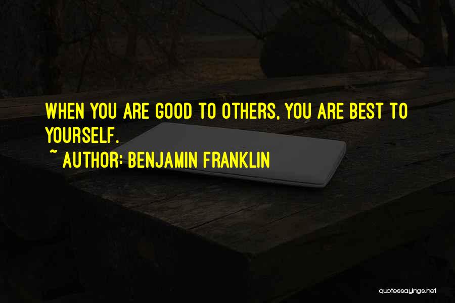 Inspiring Yourself Quotes By Benjamin Franklin