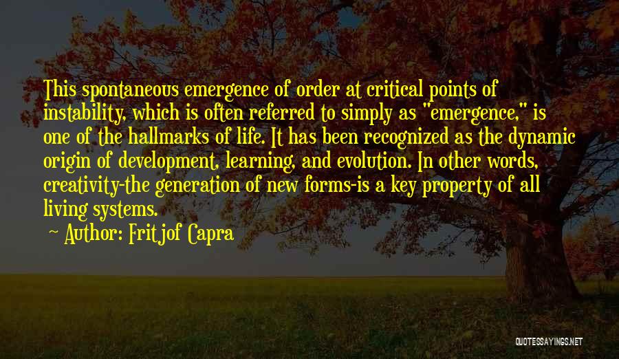 Instability Quotes By Fritjof Capra