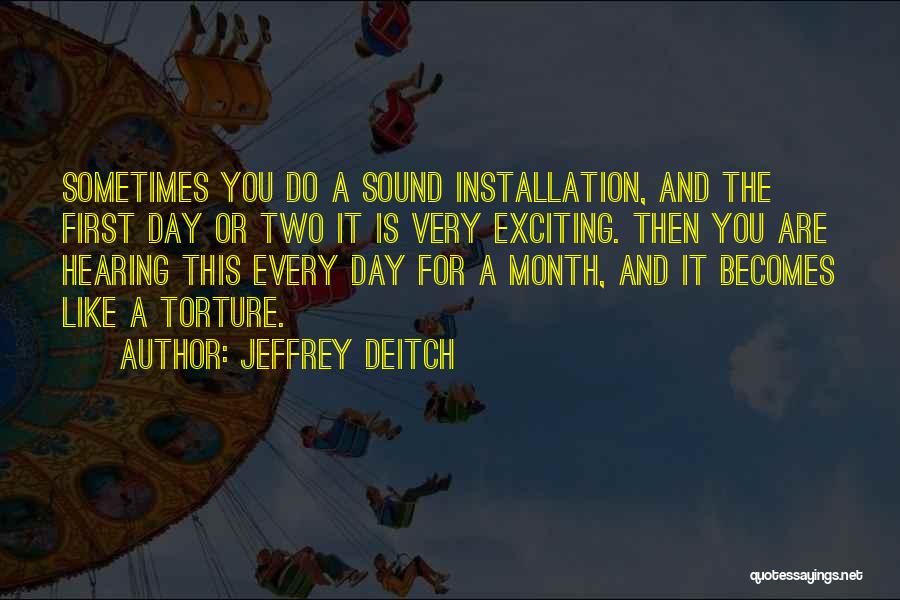 Installation Quotes By Jeffrey Deitch