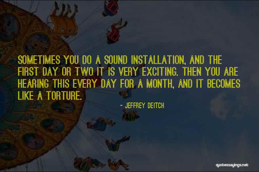 Installation Quotes By Jeffrey Deitch