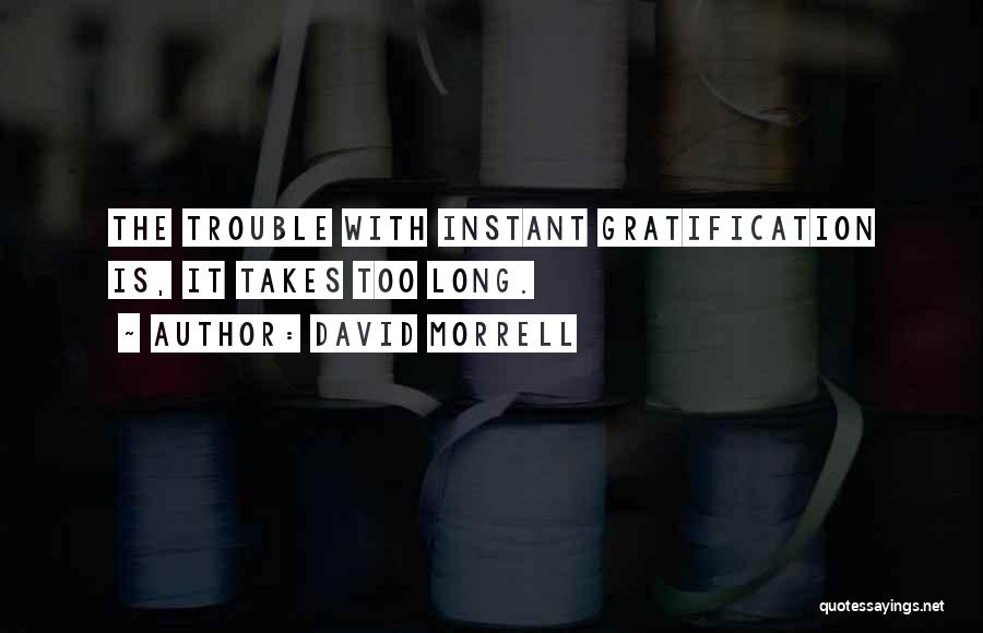 Instant Gratification Quotes By David Morrell