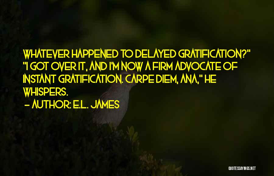 Instant Gratification Quotes By E.L. James