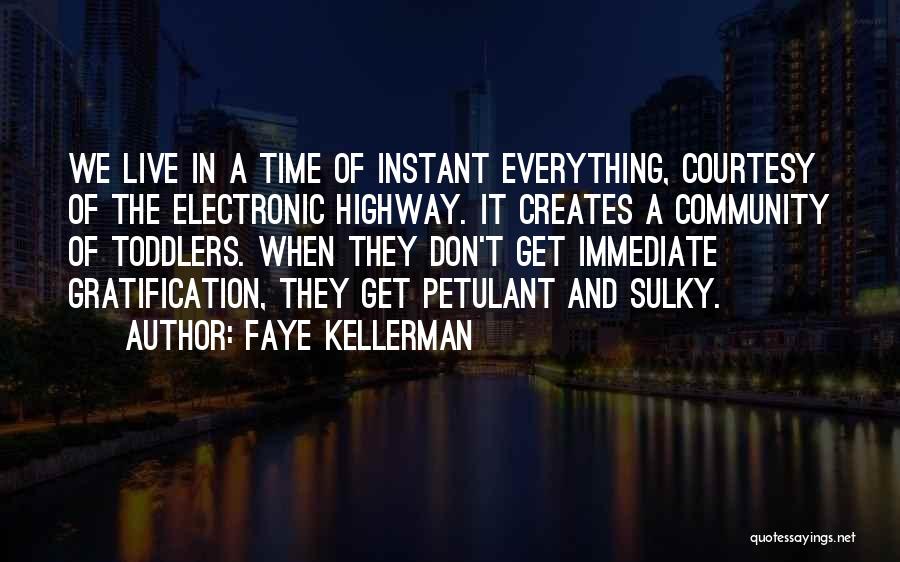Instant Gratification Quotes By Faye Kellerman