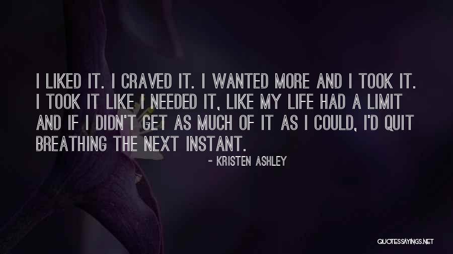 Instant Love Quotes By Kristen Ashley