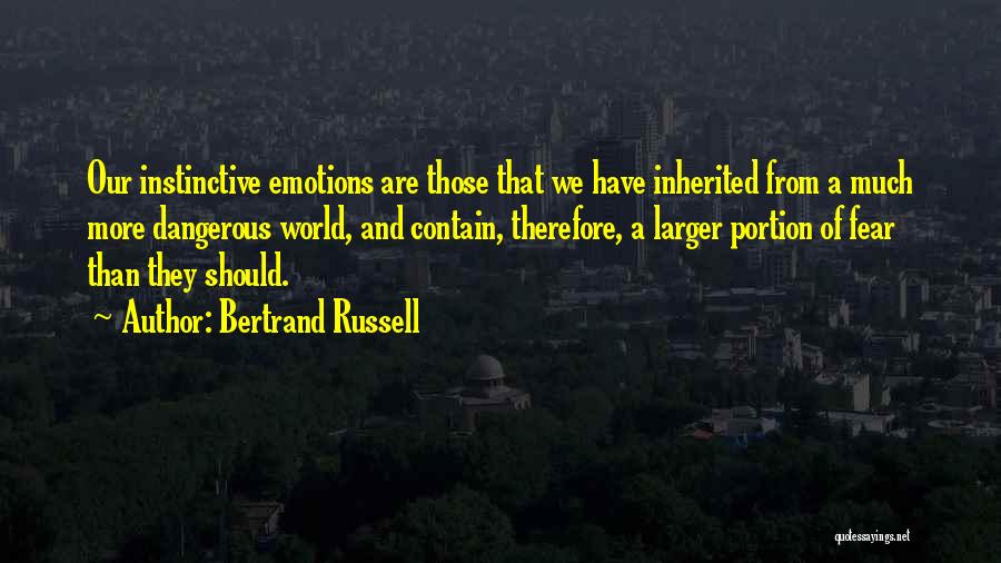 Instinctive Quotes By Bertrand Russell