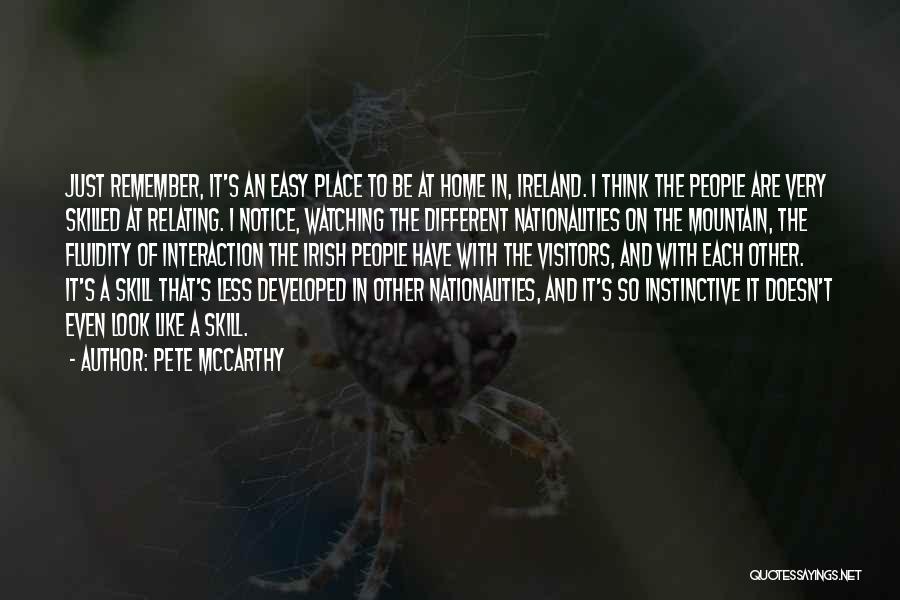 Instinctive Quotes By Pete McCarthy