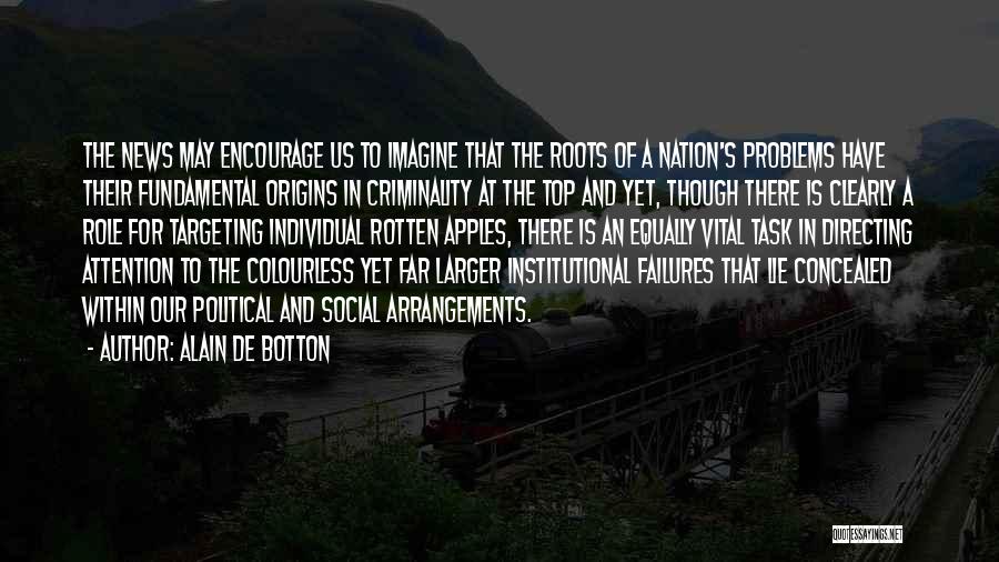 Institutional Quotes By Alain De Botton
