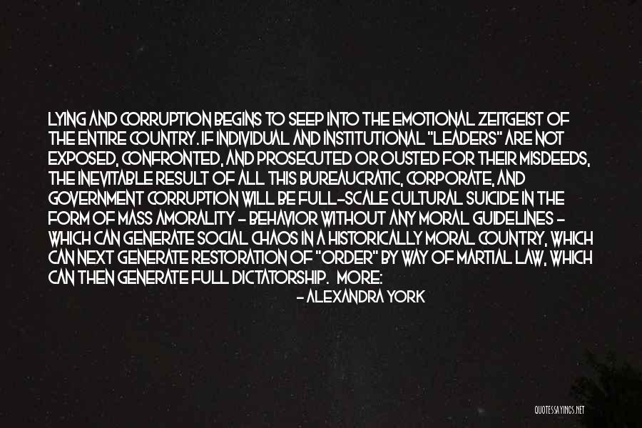 Institutional Quotes By Alexandra York