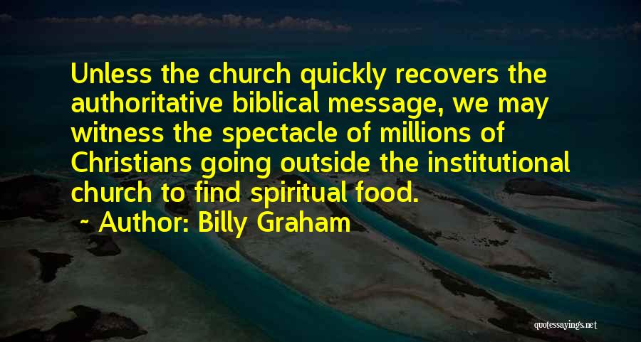 Institutional Quotes By Billy Graham