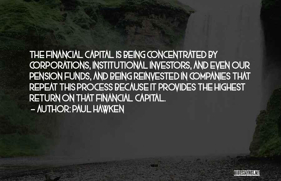 Institutional Quotes By Paul Hawken