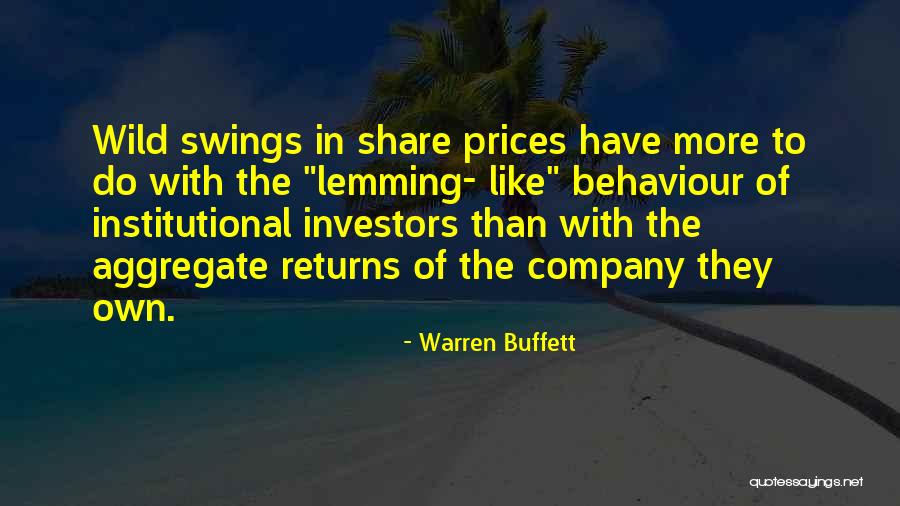 Institutional Quotes By Warren Buffett