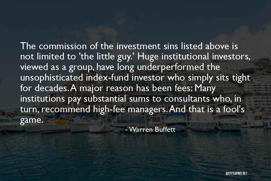 Institutional Quotes By Warren Buffett