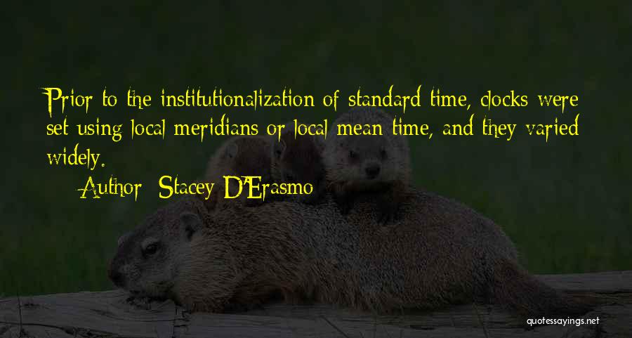Institutionalization Quotes By Stacey D'Erasmo