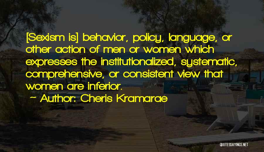Institutionalized Quotes By Cheris Kramarae