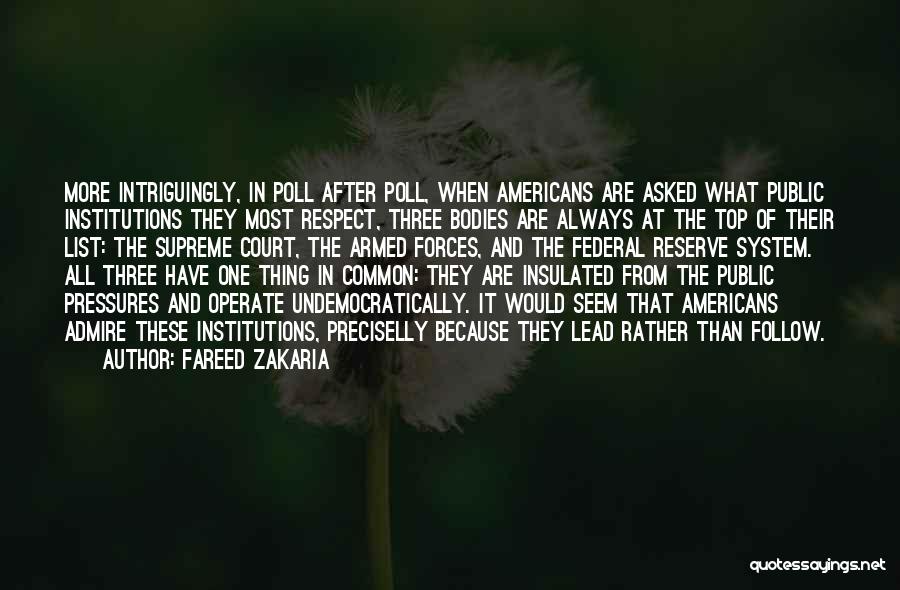 Institutions Quotes By Fareed Zakaria