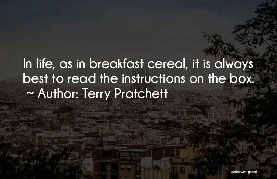 Instructions In Life Quotes By Terry Pratchett