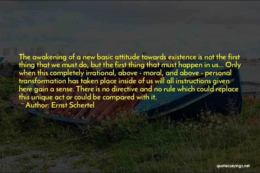 Instructions Not Quotes By Ernst Schertel